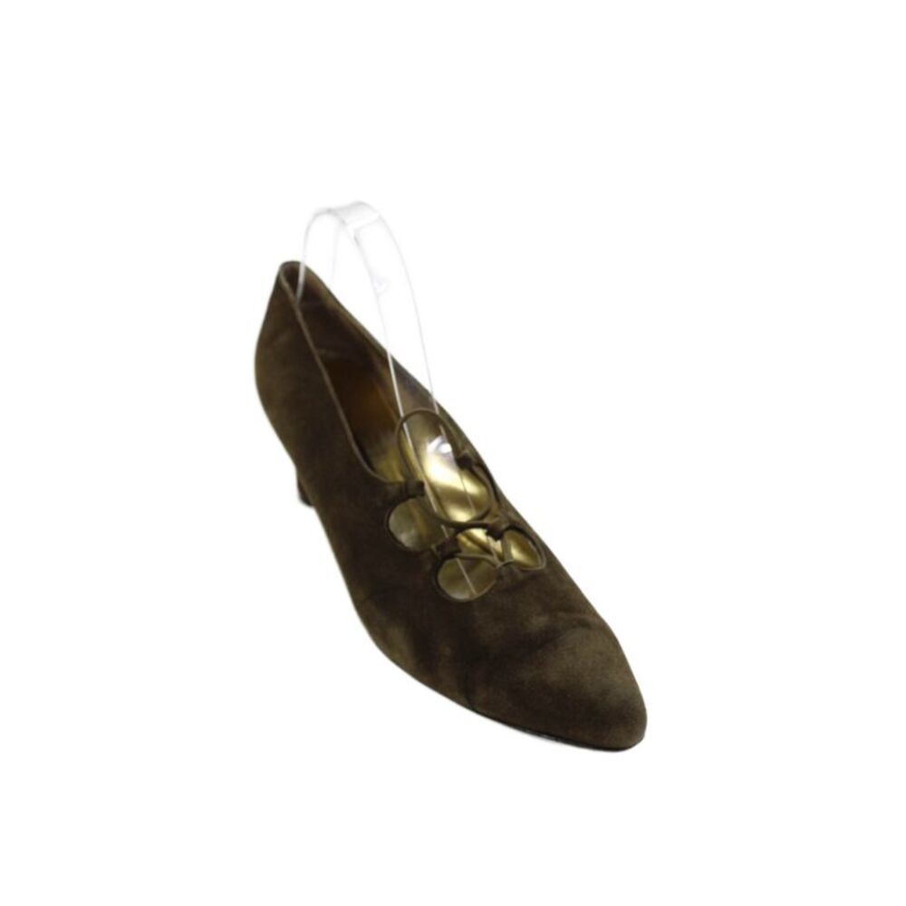 Walter Steiger Womens Suede Strappy Block Heels Shoes Brown Size 10.5B